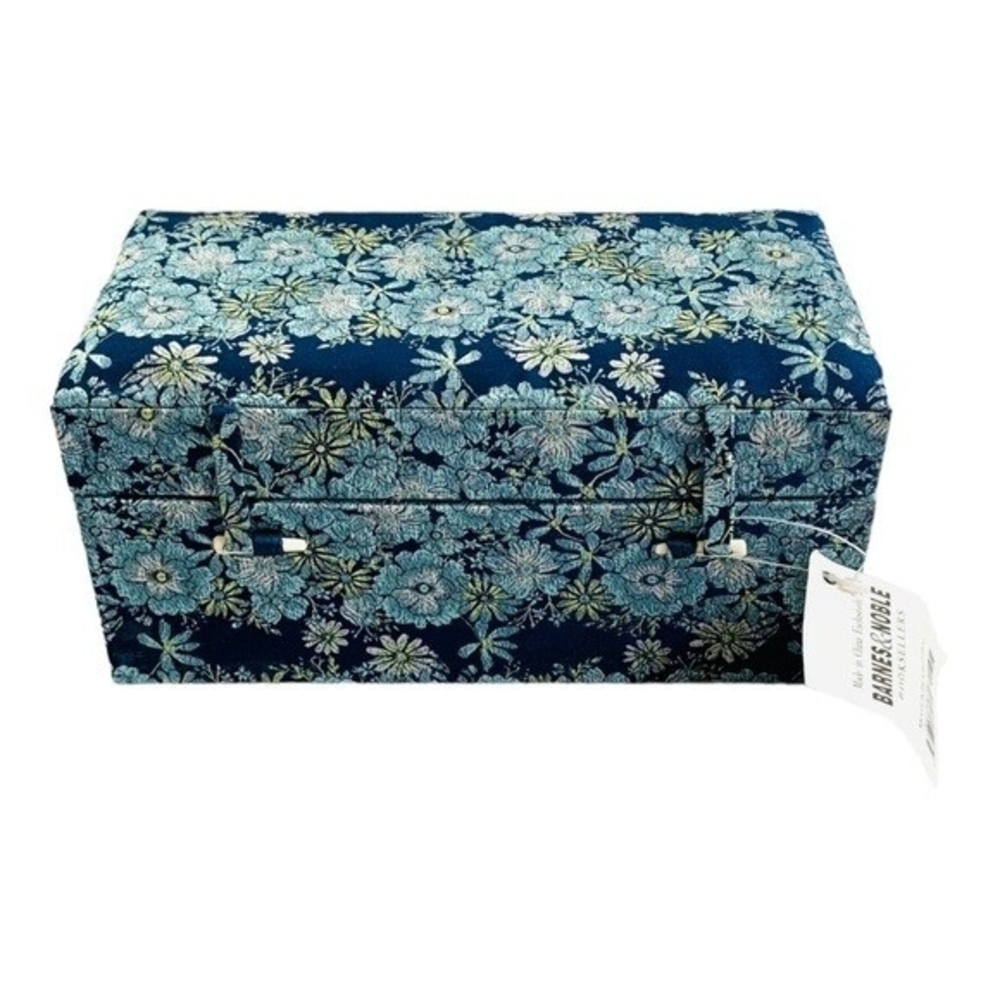 Barnes & Noble Floral Ceramic Mug Set of 2 Blue Multicolor Boxed Gift New - Picture 6 of 6